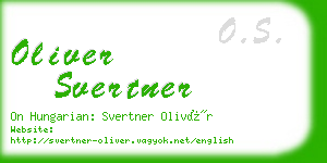 oliver svertner business card